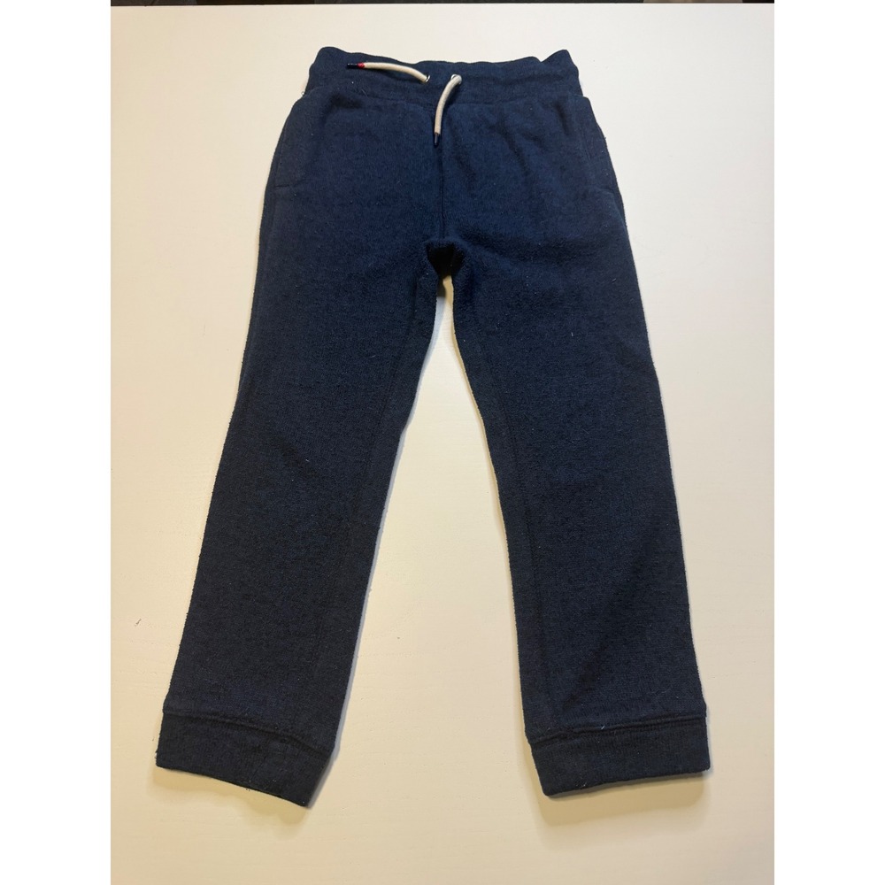 Gap Kids 1969 Navy Blue Knit Jogger Pants Boys Size S 6-7 Drawstring Sweatpants
